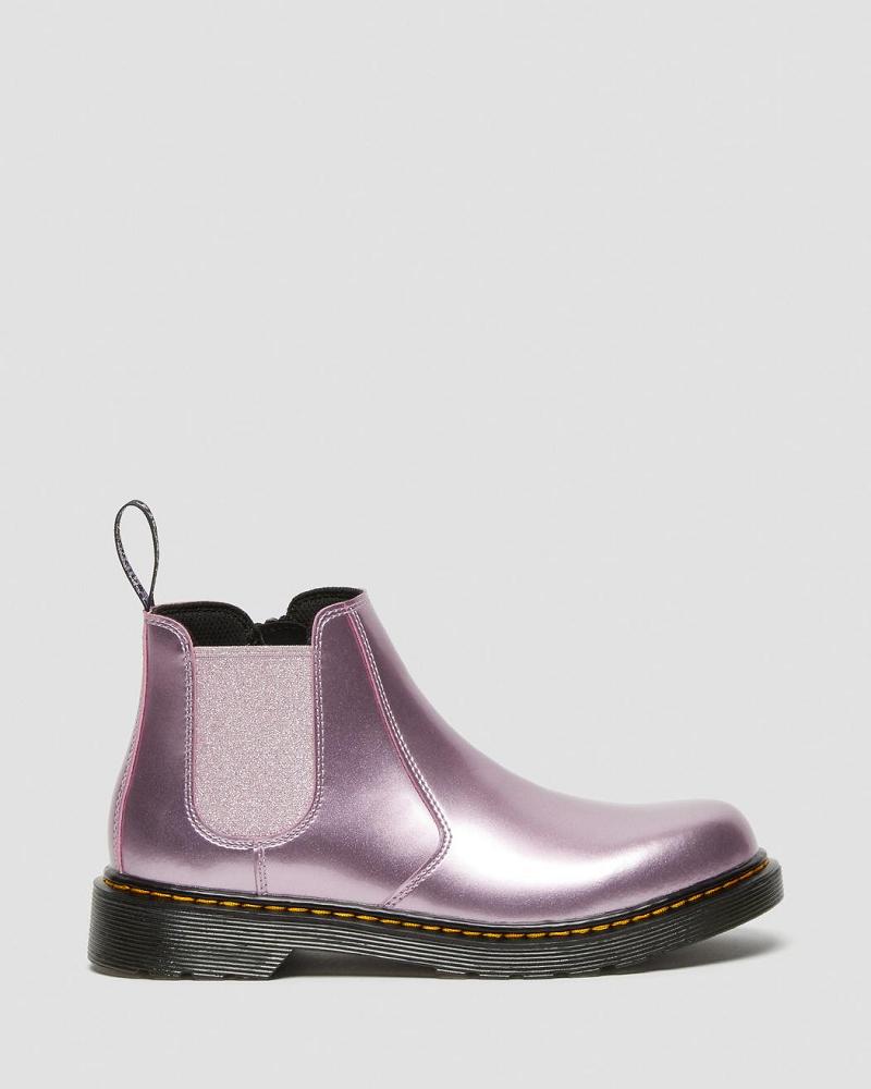 Dr Martens Youth 2976 Metallic Laarsjes Kinderen Roze | NL 151KOR